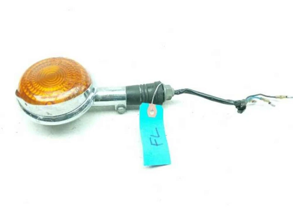 86-99 Yamaha Virago XV 1100 luz indicadora de señal de giro delantera izquierda visera cromada Foto 3 de 4