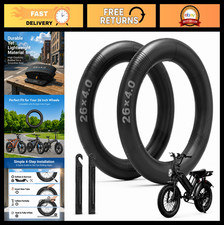 Fat Tire Bike Inner Tube 16x4.0 20x4.0 26x4.0 - Heavy-Duty Butyl Rubber, 2 Pack,