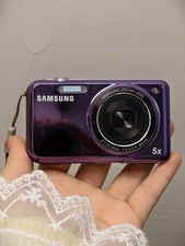 Samsung PL120 14.2MP Dual LCD Vintage Digital Camera Selfie Screen w/Battery