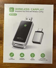 Wireless CarPlay Adapter 2024  Plug and Play, No Latency Converts Factory Wired