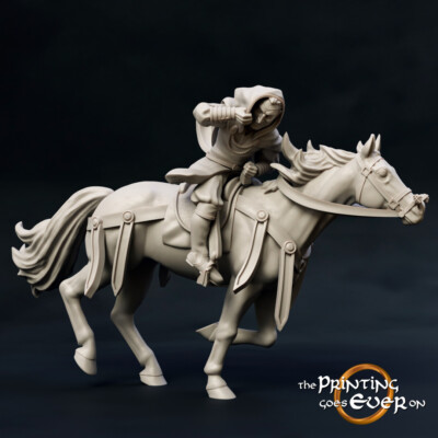 Grimhelm Rogue Assassin Rider Miniature | D&D DnD | 