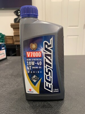 SUZUKI 1 Quart (946 ml) ECSTAR V7000 Semi Synthetic, 10W-40 4T MARINE Engine Oil