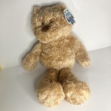 Animal Alley Teddy Bear Plush Tan Floppy Shaggy Stuffed Animal 14" Tags Soft