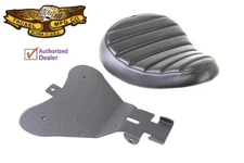 Bates Tuck & Roll Style Solo Seat XL 1986-UP Sportster 883-1200cc EVO Evolution