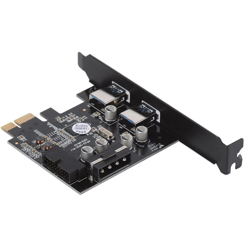 PCIE TO 2 Port USB 3.0 PCI-e Internal 20Pin Adapter PCI Express FL1100 chipset - Image 2 of 3