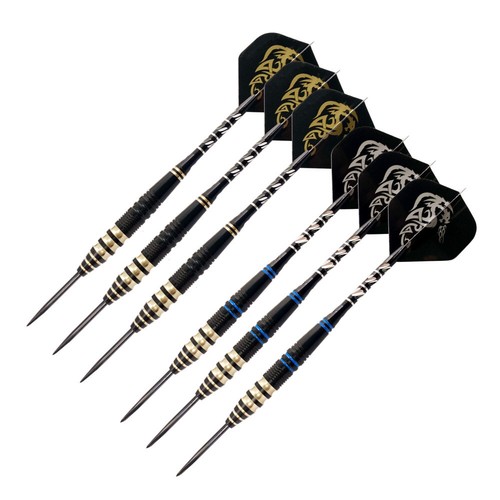 3 Sets (6Pcs) Steel Tip Darts Barrel Aluminium Shafts Dart Flights w/case 23g US - Picture 2 of 3