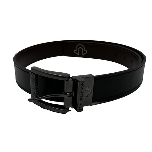 True Religion Silver Heart Buckle Belt Womens Faux Leather  display picture 1