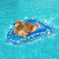 Dog Pet Pool Float Ride On Bed Seat Raft Water Inflatable Lounger