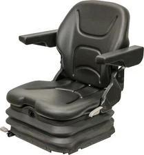 KM 1006 Uni Pro™ Seat & Air Suspension -Black Vinyl - Forklift, Skid steer, etc