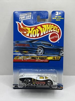 2000 Hot Wheels #42 Tony Hawk Skate Series 2/4 SOL-AIRE CX4 White w/Chrome (177)
