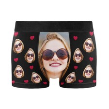 Custom Mens Boxer Briefs With Face, Boxers Wi...