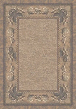 Milliken Beige Contemporary Faded Area Rug Nautical Sand Castles Lapis Sandstone