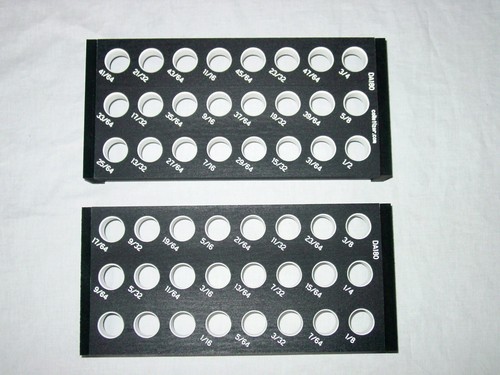 DA 180 Engraved Collet Storage Rack Holder Stand Set Tray DA180 180DA 2CD2T8 - Picture 2 of 5