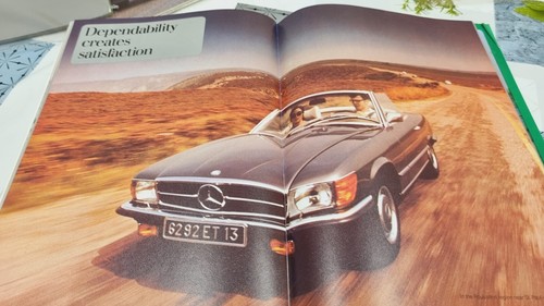 CATALOGO ORIGINAL BROCHURE MERCEDES 350 SL 450 SL W107 R107 - Imagen 7 de 20