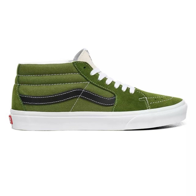 vans sk8 mid cadmium green