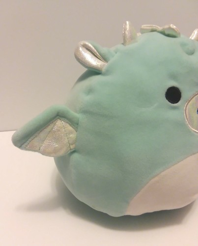 Peluche Miles the Dragon 8" Squishmallow peluche verde azulado/plateado 2019 - Imagen 6 de 11