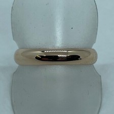 9ct Rose Gold 4mm D Shaped Wedding Band. Size T