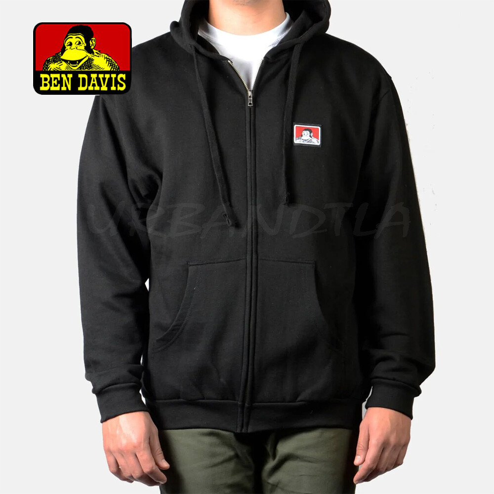 Ben Davis Full Zip Hooded Sweatshirt Fleece Jacket | eBay Ben Davis Full Zip Hooded Sweatshirt Fleece Jacket | eBay
