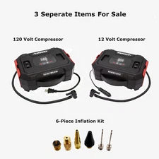 CAR AIR COMPRESSOR 12 OR 120 Volt Outlet Husky Portable Auto Pump Tires INFLATOR