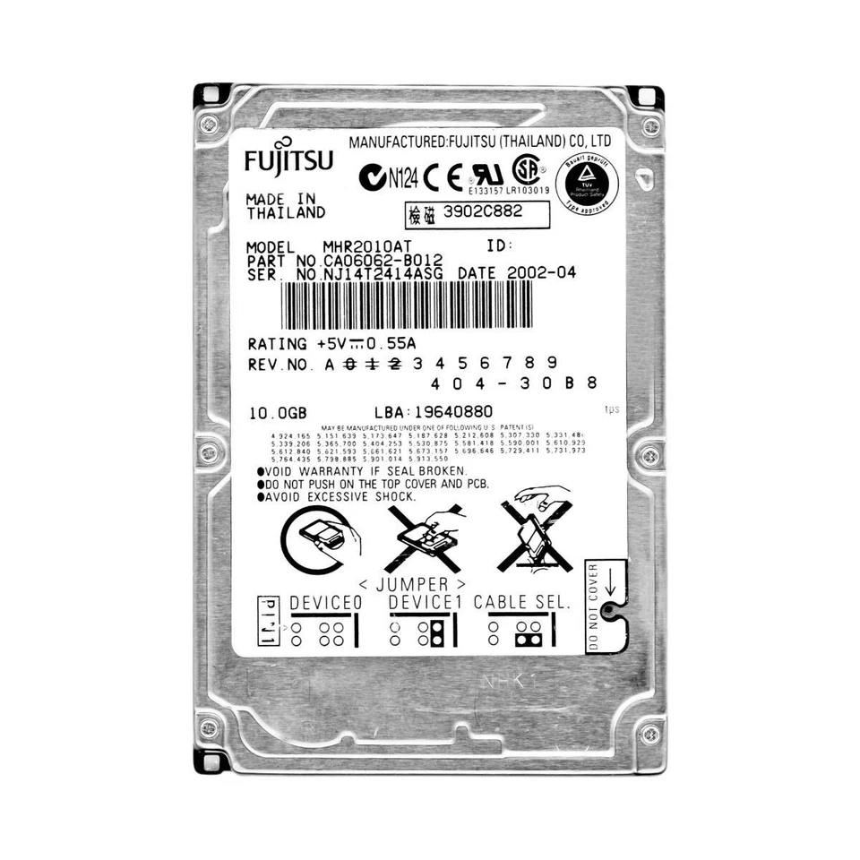 Hard Drive Fujitsu 10GB MHR2010AT 4.2K 2MB Ata 2.5'' - Image 3 of 3