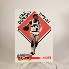 1990-91 Hoops Mike Dunleavy San Antonio Spurs Los Angeles Lakers #351