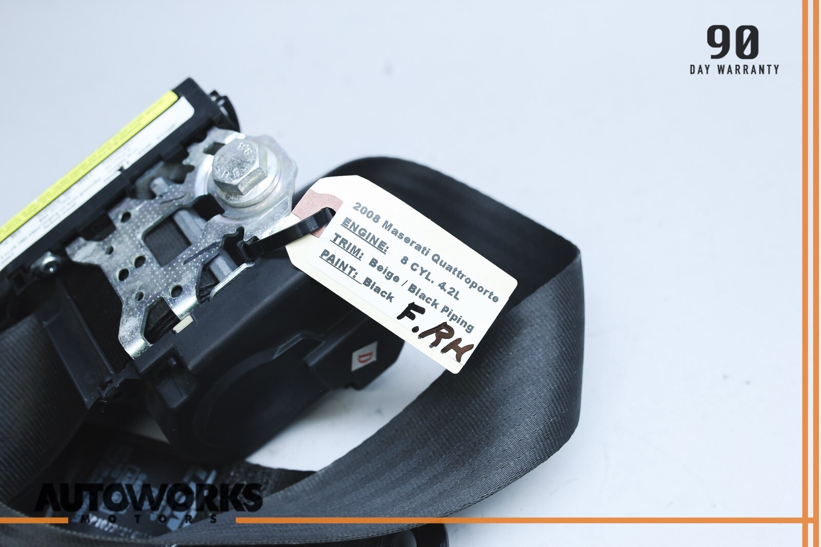 03-08 Maserati Quattroporte M139 Front Right Passenger Side Seatbelt OEM