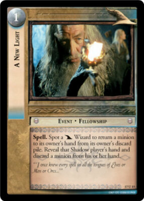 LOTR TCG ROS Rise of Saruman A NEW LIGHT 17U15 LP/NM
