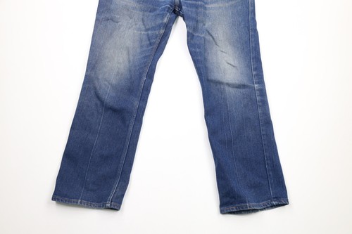 Jean vintage Levis 38x29 vieilli stretch évasé jambes larges bootcut achats denim USA