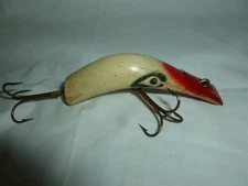  Vintage 2-1/2 Inch Wood Kautzky Lazy Ike Fishing Lure  Lot B-851