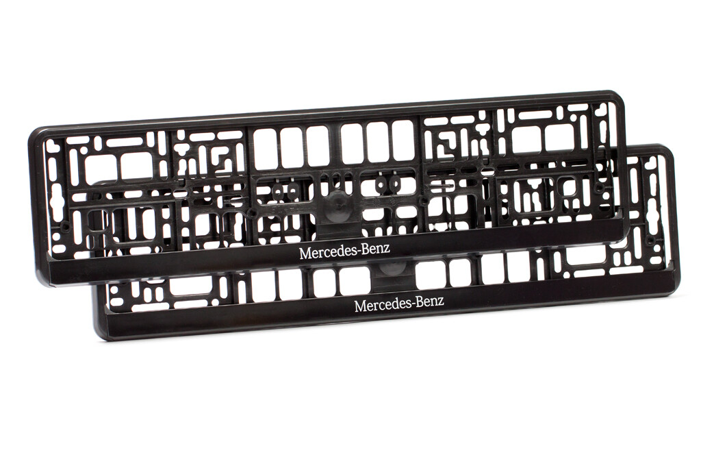 2 x Mercedes Euro License Plate Frame eBay