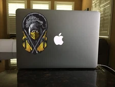 97-09 Mortal Kombat characters Bust Vinyl Window decal Sub Zero Scorpion REptile