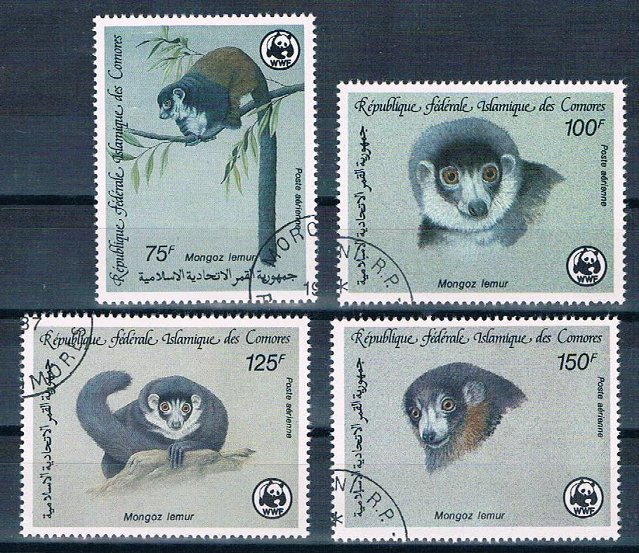 G/9   WWF, Wildtiere Comoren, Satz komplett /o - Bild 1 von 1