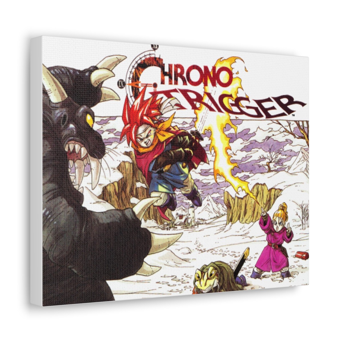 Chrono Trigger SNES Retro Style Cover Art Video Game Wall Art