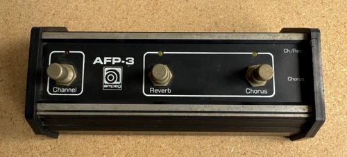 Ampeg AFP-3 Three Button Foot Switch Reverb Chorus Channel Guitar Effects Pedal