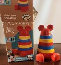 NEW Disney Baby Mickey Mouse Stacker Stacking Toy Green Toys 6 months