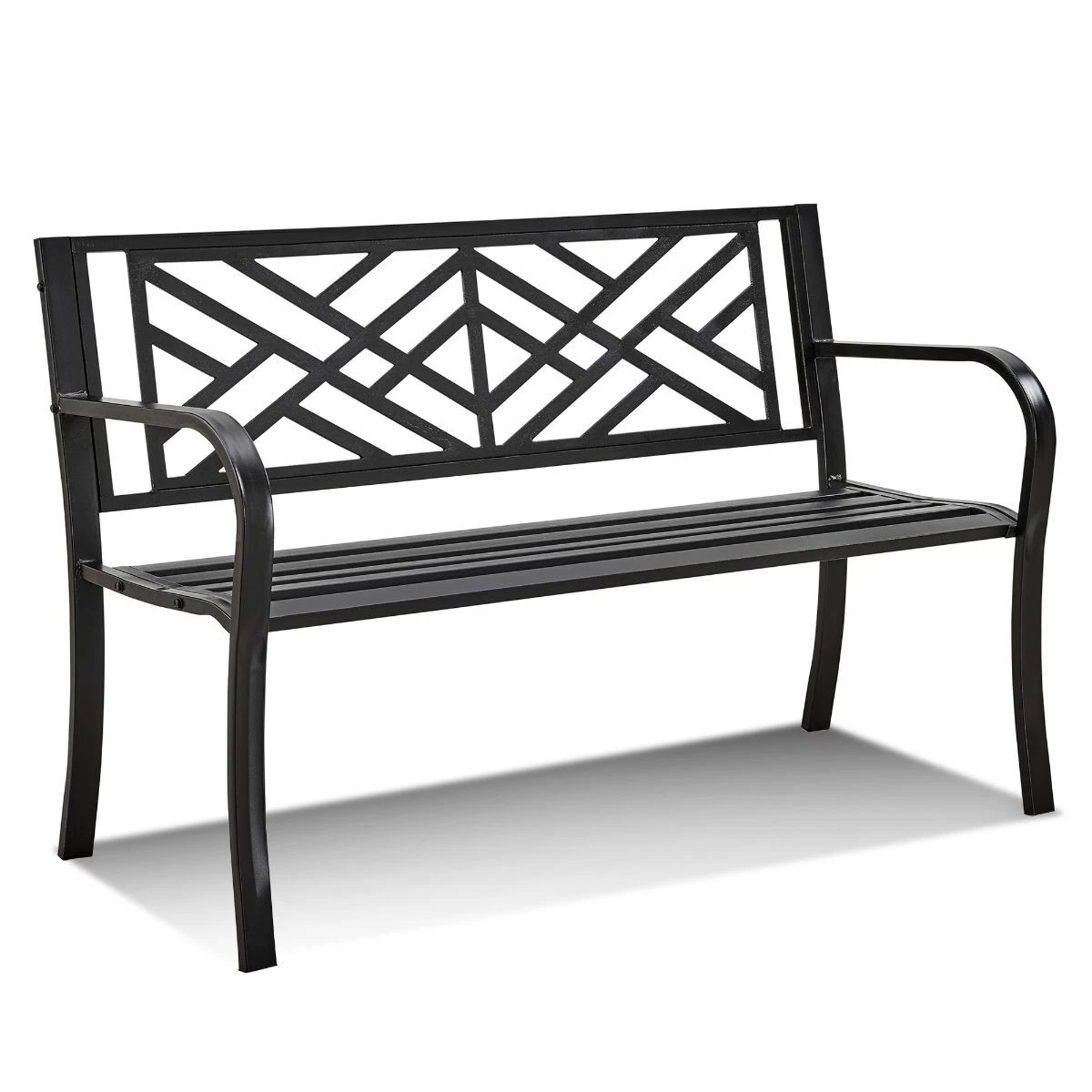 3 seater on sale metal garden bench
