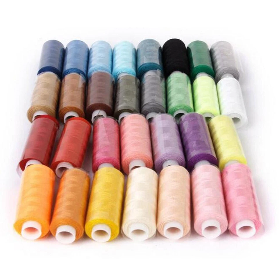 30 Spools Sewing Thread Kit cotton Assorted Colors 250 Yard For Hand Machine - Image 3 of 4