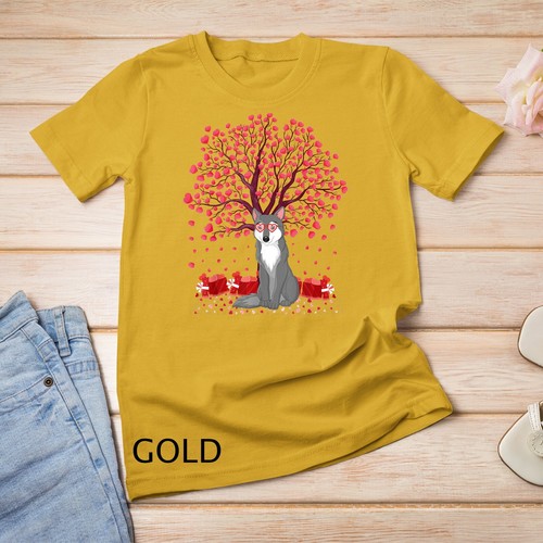 Funny Wolf Animal Lover Wolf Valentine's Day Unisex T-shirt - Picture 4 of 15