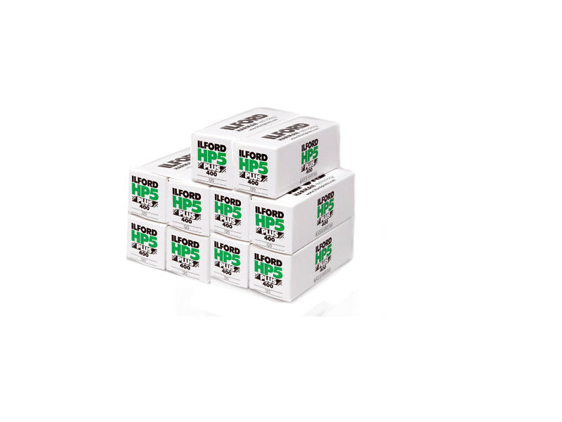 Ilford HP5+ Plus 400 ISO Black White 120 Camera 10 Pack