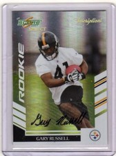 2007 SCORE SELECT AUTO AUTOGRAPH GARY RUSSELL RC #74/100 