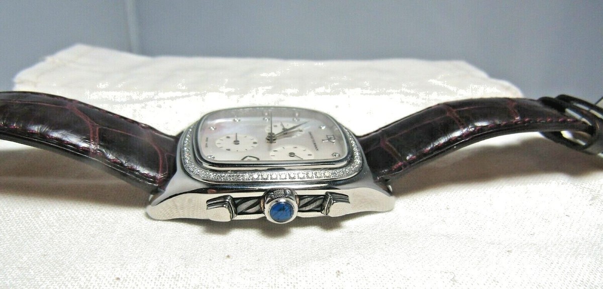 David Yurman SS 35MM Mother of Pearl Face Thoroughbred  display picture 1