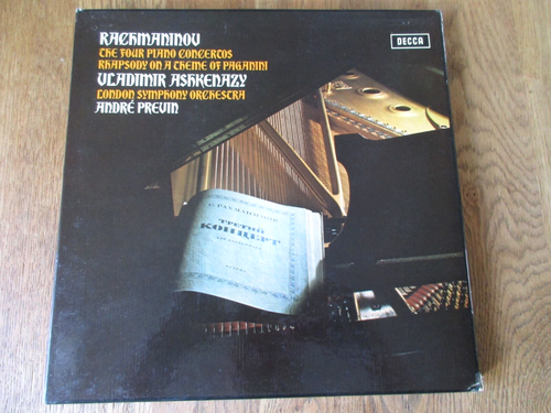 Rachmaninov - The 4 Piano Concs / Ashkenazy / Previn / Decca SXLF 6565-7 Ed1 3LP
