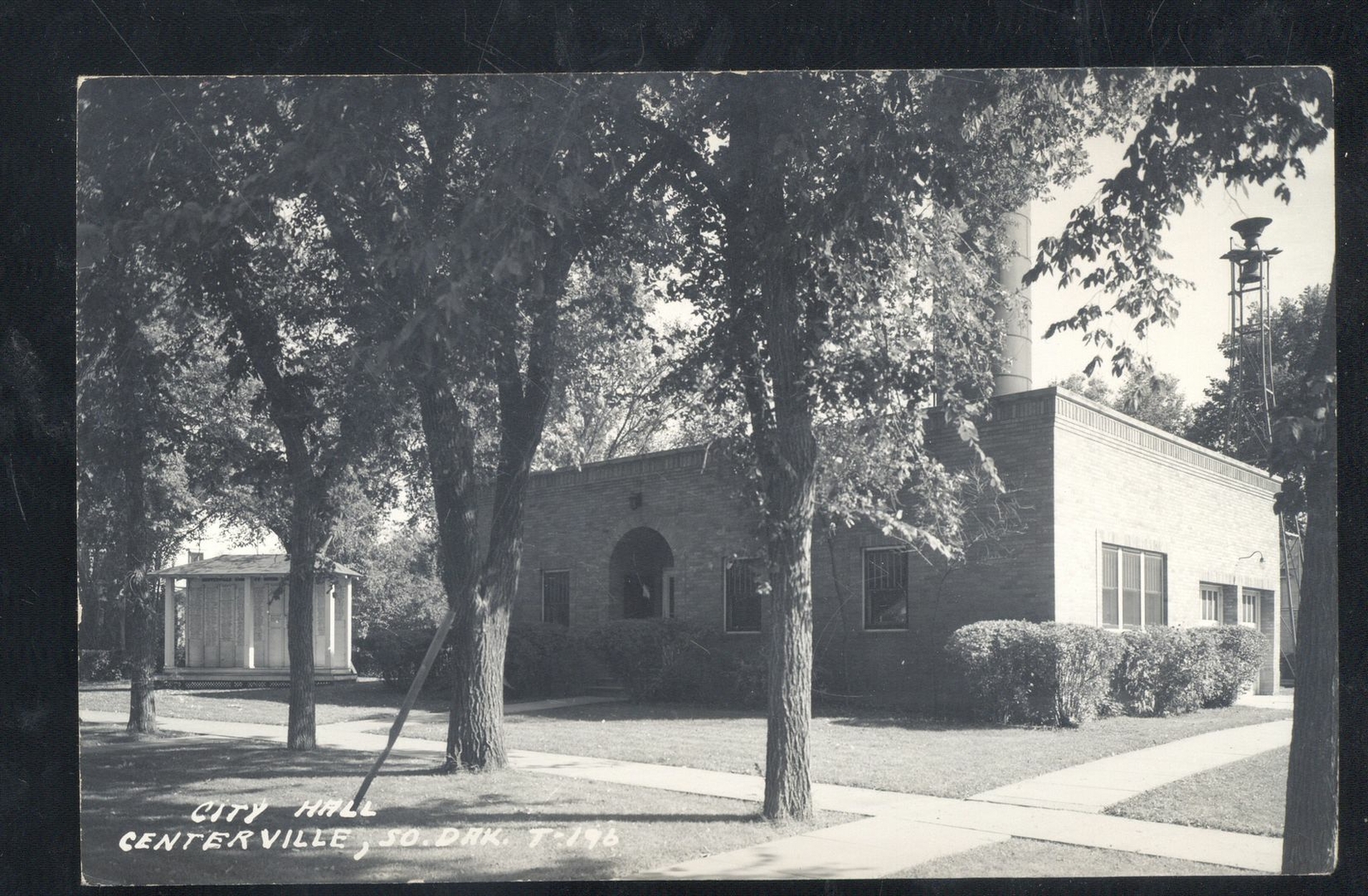 RPPC CENTERVILLE SOUTH DAKOTA SD CITY HALL DOWNTOWN REAL PHOTO POSTCARD eBay