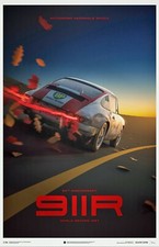 FANTASTICO POSTER PORSCHE 50° ANNIVERSARIO 911R RECORD MONDIALE 1967