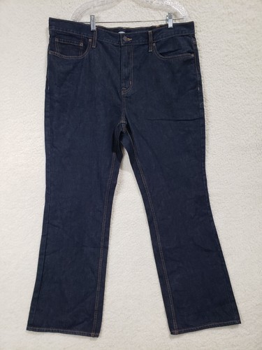 Blue Dark Wash Boot Cut Denim 42x32 | eBay
