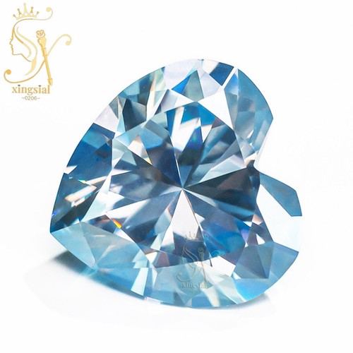 Ice Blue Moissanite Diamond Loose Stone Fancy Cut Gemstone With GRA Certificate - Picture 15 of 22