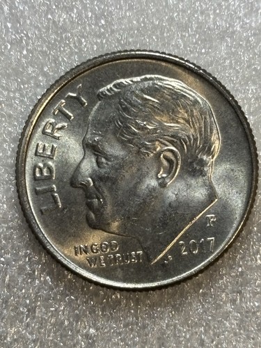 2017 P Roosevelt Error Dime Multiple Die Chips On Obverse & reverse Off Centered - Picture 2 of 16