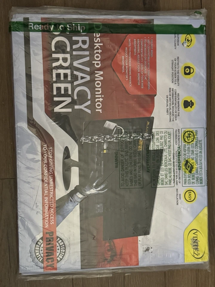 Vintez 19, 19.5 inch Computer Privacy Screen 16:9,16:10 ratio- 17.3" x 11.4" - Image 2 of 4