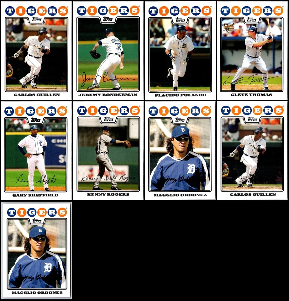 Lote de tarjetas Topps Detroit Tigers (45) 2008 - Oferta exclusiva - ¡Actúa rápido! Foto 4 de 4