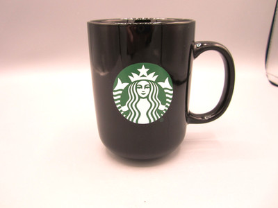 Starbucks Black with Current Green Siren Logo Tea Coffee Mug 15 oz 2021 (104)